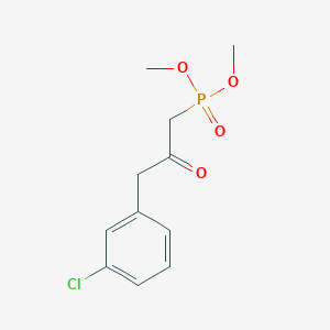 molecular formula C11H14ClO4P B8612107 Dimethyl [3-(3-chlorophenyl)-2-oxopropyl]phosphonate CAS No. 346672-52-4