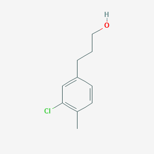 molecular formula C10H13ClO B8612114 3-(3-Chloro-4-methylphenyl)-1-propanol 