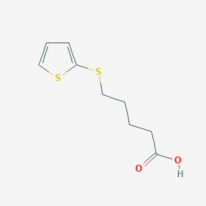 molecular formula C9H12O2S2 B8612130 5-[(Thiophen-2-yl)sulfanyl]pentanoic acid CAS No. 452081-78-6