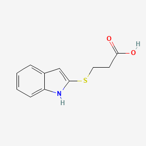 molecular formula C11H11NO2S B8612133 3-(2-Indolylthio)Propionic Acid 