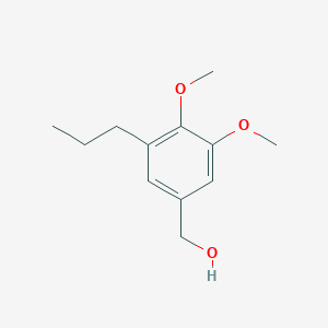 molecular formula C12H18O3 B8612261 (3,4-Dimethoxy-5-propylphenyl)methanol CAS No. 99423-91-3