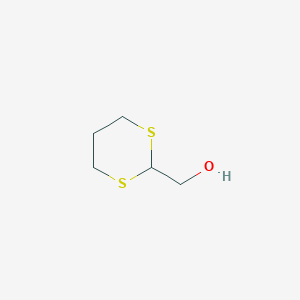 molecular formula C5H10OS2 B8612295 2-Hydroxymethyl-1,3-dithiane 