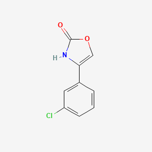 molecular formula C9H6ClNO2 B8612449 4-(3-chlorophenyl)oxazol-2(3H)-one 