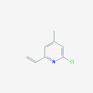 molecular formula C8H8ClN B8612471 2-Chloro-6-ethenyl-4-methylpyridine 