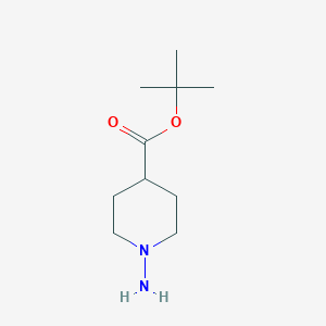 molecular formula C10H20N2O2 B8612478 Tert-butyl 1-aminopiperidine-4-carboxylate 