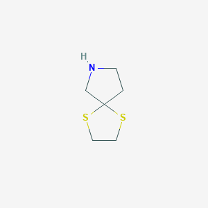 molecular formula C6H11NS2 B086125 1,4-二硫-7-氮杂螺[4.4]壬烷 CAS No. 1003-80-1