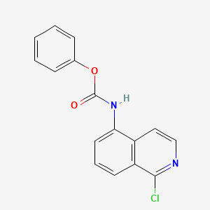molecular formula C16H11ClN2O2 B8612503 Phenyl (1-chloroisoquinolin-5-yl)carbamate CAS No. 628721-56-2