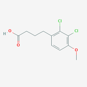 molecular formula C11H12Cl2O3 B8612511 4-(2,3-Dichloro-4-methoxyphenyl)butyric acid 