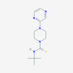 molecular formula C13H21N5S B8612558 N-tert-Butyl-4-(pyrazin-2-yl)piperazine-1-carbothioamide CAS No. 89007-55-6