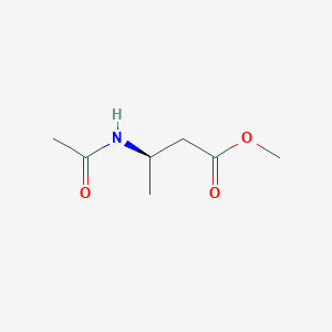 molecular formula C7H13NO3 B8612601 methyl (R)-N-acetyl-3-aminobutyrate CAS No. 72569-99-4