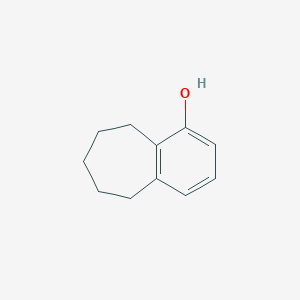 molecular formula C11H14O B8612606 4-hydroxy-6,7,8,9-tetrahydro-5H-benzocycloheptene 