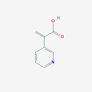 molecular formula C8H7NO2 B8612607 2-Pyridin-3-ylprop-2-enoic acid 