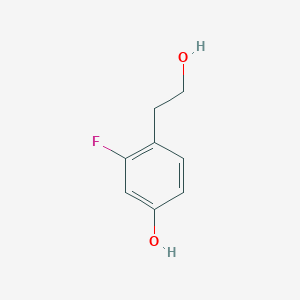 molecular formula C8H9FO2 B8612614 3-Fluoro-4-(2-hydroxyethyl)phenol 