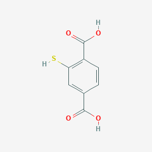 molecular formula C8H6O4S B8612622 2-Mercaptoterephthalic acid 
