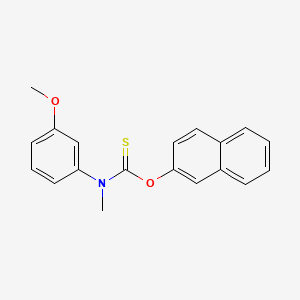 molecular formula C19H17NO2S B8612647 O-2-naphthyl N-(3-methoxyphenyl)-N-methylthiocarbamate CAS No. 88569-81-7