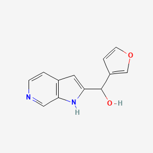 molecular formula C12H10N2O2 B8612675 3-furyl(1H-pyrrolo[2,3-c]pyridin-2-yl)methanol 