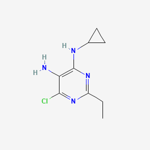 5-Amino-4-chloro-6-cyclopropylamino-2-ethylpyrimidine