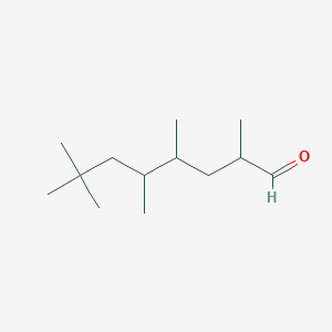 molecular formula C13H26O B8612712 2,4,5,7,7-Pentamethyloctanal CAS No. 113831-55-3