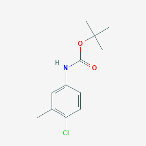 molecular formula C12H16ClNO2 B8612744 tert-Butyl (4-chloro-3-methylphenyl)carbamate 