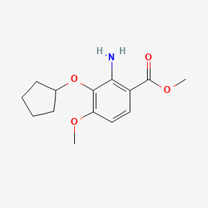 Methyl 2-amino-3-(cyclopentyloxy)-4-methoxybenzoate