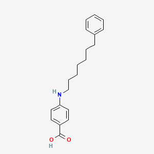 molecular formula C20H25NO2 B8612836 4-[(7-Phenylheptyl)amino]benzoic acid CAS No. 61440-36-6