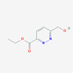 molecular formula C8H10N2O3 B8612858 Ethyl 6-(hydroxymethyl)pyridazine-3-carboxylate CAS No. 604000-36-4
