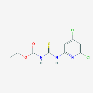 molecular formula C9H9Cl2N3O2S B8612867 Ethyl [(4,6-dichloropyridin-2-yl)carbamothioyl]carbamate 