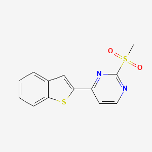 4-(Benzo[b]thiophen-2-yl)-2-(methylsulfonyl)pyrimidine