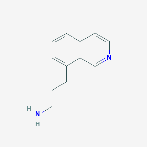molecular formula C12H14N2 B8612913 8-Isoquinolinepropanamine 