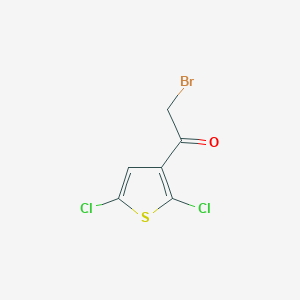 molecular formula C6H3BrCl2OS B8612948 2-Bromo-1-(2,5-dichloro-3-thienyl)ethanone 