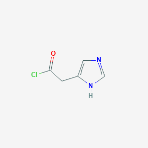 molecular formula C5H5ClN2O B8612967 2-(1H-imidazol-5-yl)acetyl chloride 