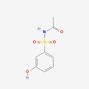 molecular formula C8H9NO4S B8612975 N-[(3-hydroxyphenyl)sulfonyl]acetamide 