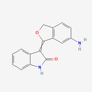 3-(6-Amino-2-benzofuran-1(3H)-ylidene)-1,3-dihydro-2H-indol-2-one