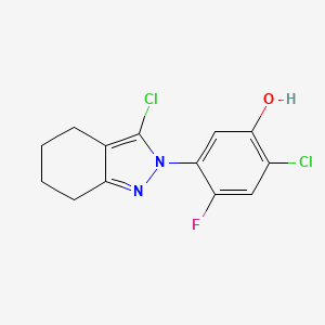 2-Chloro-5-(3-chloro-4,5,6,7-tetrahydroindazol-2-yl)-4-fluorophenol