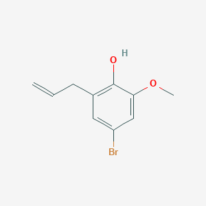 molecular formula C10H11BrO2 B8613129 2-Allyl-4-bromo-6-methoxyphenol 