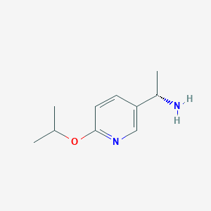 molecular formula C10H16N2O B8613227 (S)-1-(6-isopropoxy-pyridin-3-yl)-ethylamine 