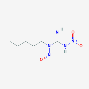 molecular formula C6H13N5O3 B8613261 N'-Nitro-N-pentyl-N-nitrosoguanidine 