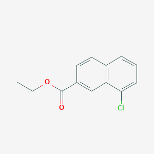 molecular formula C13H11ClO2 B8613271 Ethyl 8-chloronaphthalene-2-carboxylate CAS No. 95361-03-8