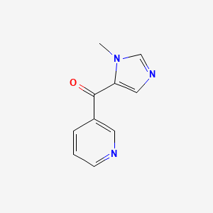molecular formula C10H9N3O B8613283 (1-Methyl-1H-imidazol-5-yl)(pyridin-3-yl)methanone 