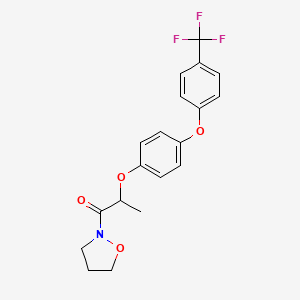 1-(1,2-Oxazolidin-2-yl)-2-{4-[4-(trifluoromethyl)phenoxy]phenoxy}propan-1-one