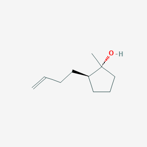 molecular formula C10H18O B8613313 (1R,2S)-2-(But-3-en-1-yl)-1-methylcyclopentanol 