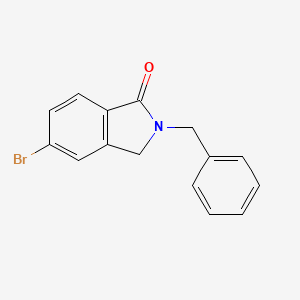 molecular formula C15H12BrNO B8613325 2-Benzyl-5-bromo-2,3-dihydro-1H-isoindol-1-one CAS No. 864866-82-0