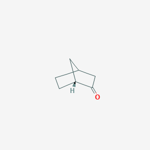 molecular formula C7H10O B8613339 (1R)-Bicyclo[2.2.1]heptan-2-one CAS No. 29583-35-5