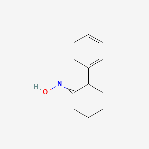molecular formula C12H15NO B8613365 2-Phenylcyclohex-anone oxime 