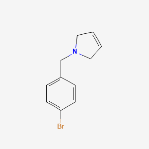 molecular formula C11H12BrN B8613386 1-(4-Bromobenzyl)-2,5-dihydro-1H-pyrrole 