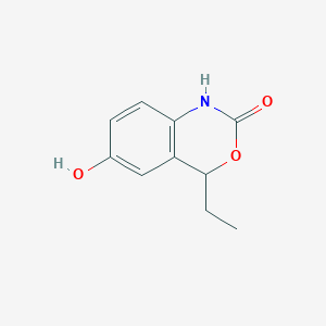 molecular formula C10H11NO3 B8613489 4-Ethyl-6-hydroxy-1,4-dihydro-2H-3,1-benzoxazin-2-one CAS No. 89433-25-0