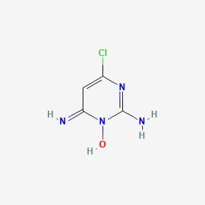 molecular formula C4H5ClN4O B8613514 2,6-diamino-4-chloropyrimidine N-oxide 