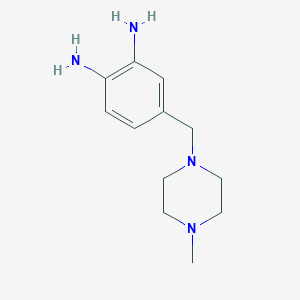 molecular formula C12H20N4 B8613584 1-(3,4-Diaminobenzyl)-4-methylpiperazine 