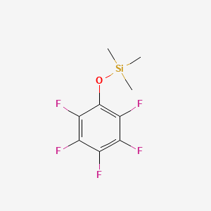 molecular formula C9H9F5OSi B8613592 Silane, trimethyl(pentafluorophenoxy)- 