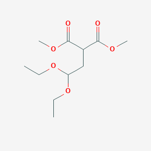molecular formula C11H20O6 B8613597 Dimethyl 2-(2,2-diethoxyethyl)malonate 